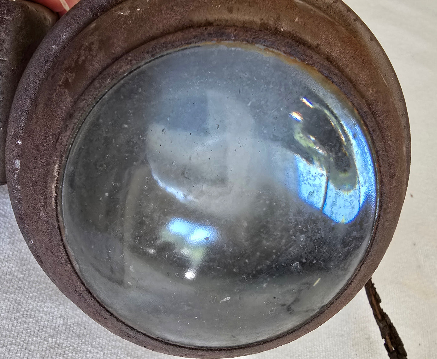 Vintage 1920's Art Deco Desk Lamp Light Bullet Torpedo Fisheye Headboard Reading Lamp