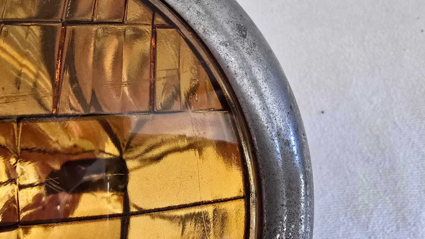 Vintage Yankee Clipper Amber Fog Lamp Light with Mount
