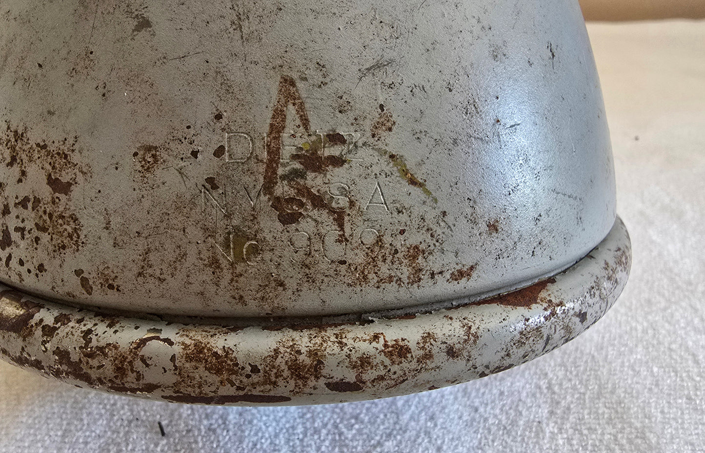 Vintage Dietz No. 909 Amber Fog Lamp Light with Mount