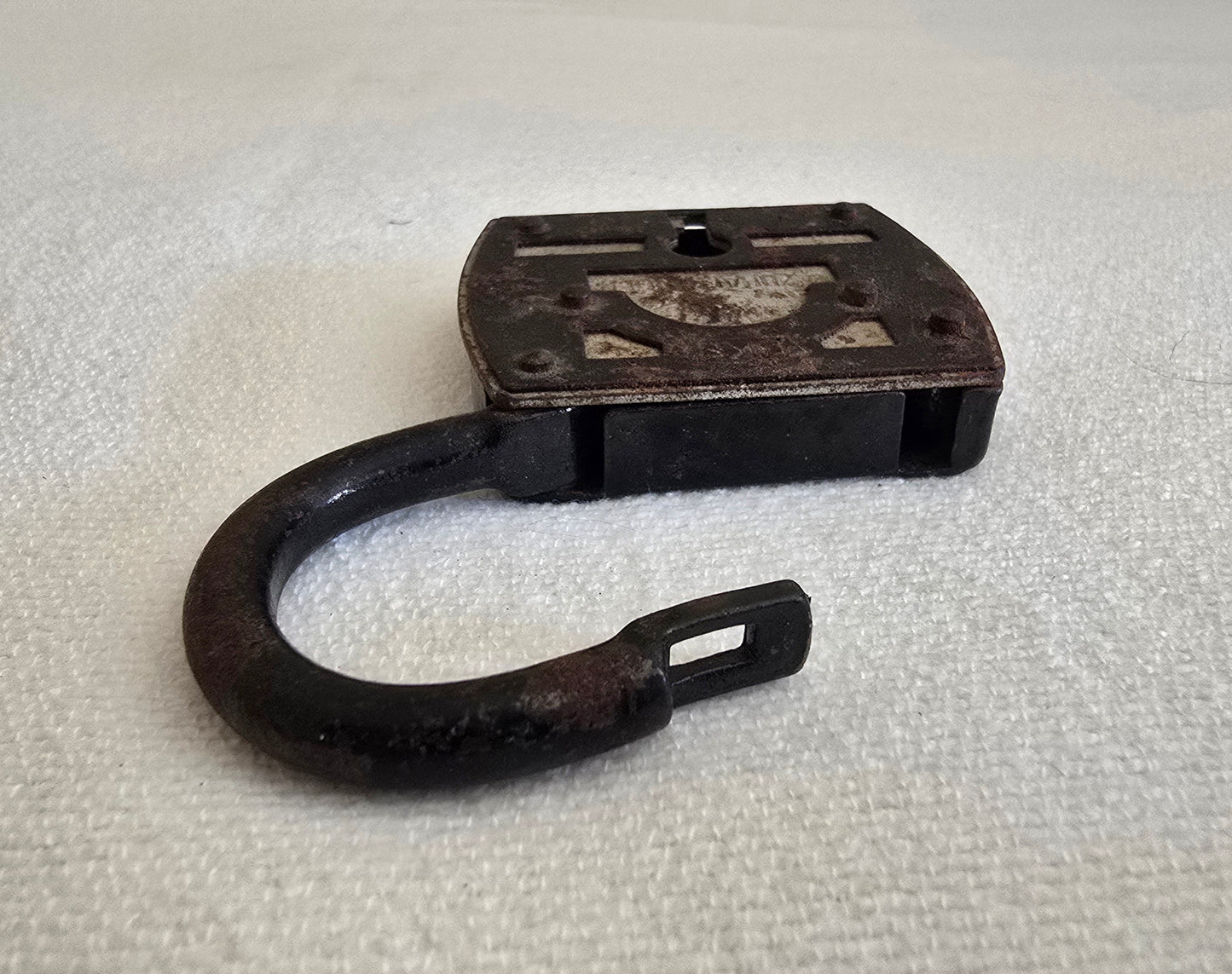 Antique German BKS Zuhaltungen Padlock with Keys - Working