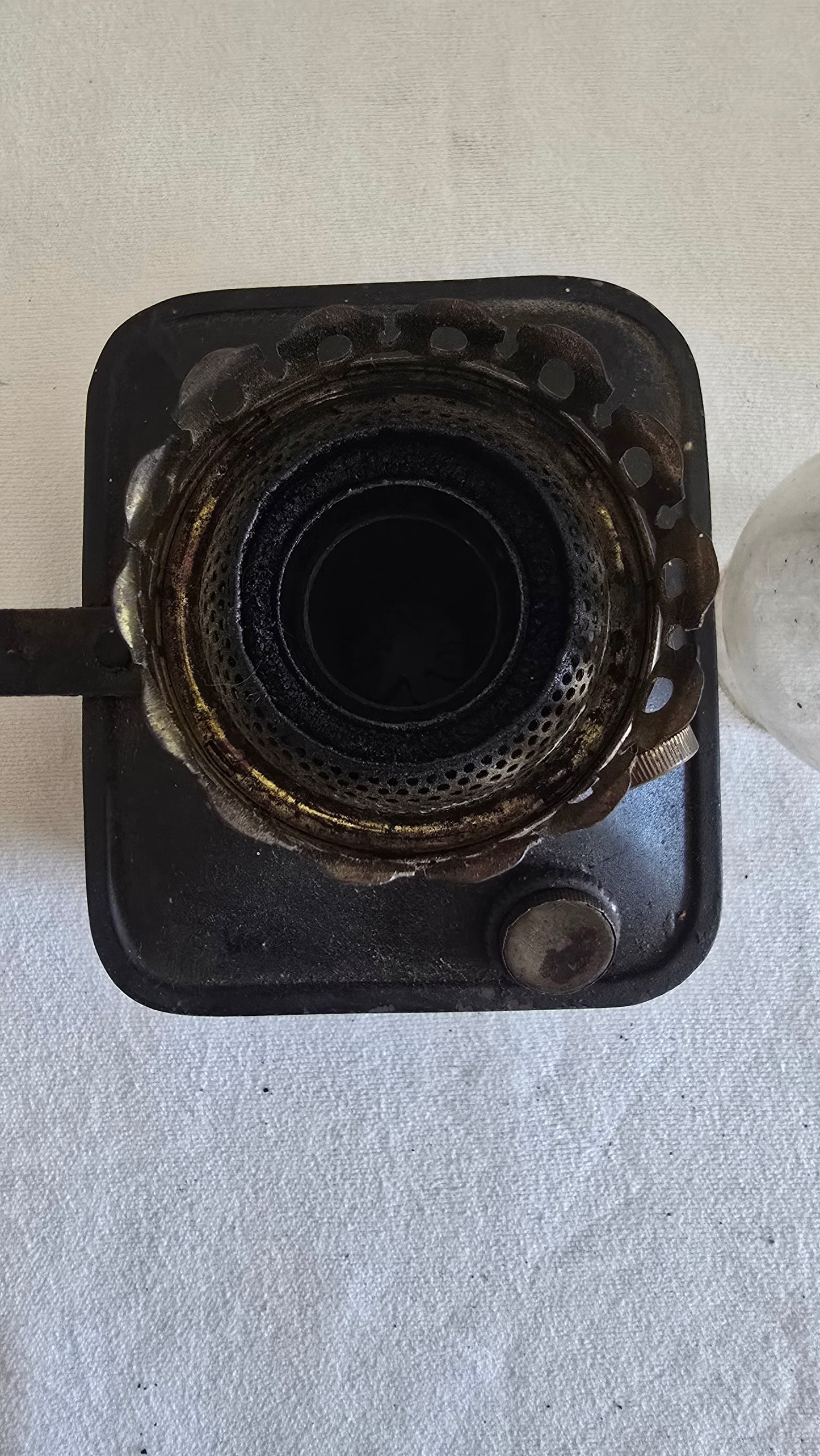 Antique Railroad Caboose Oil Kerosene Lamp Wall Mounted Lantern Light Tin