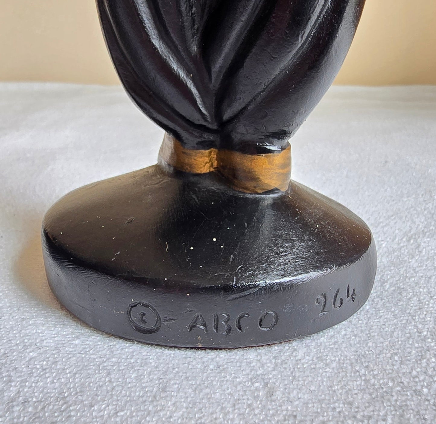 Vintage ABCO Alexander Backer 264/265 Pair African Nubian Chalkware Dancers