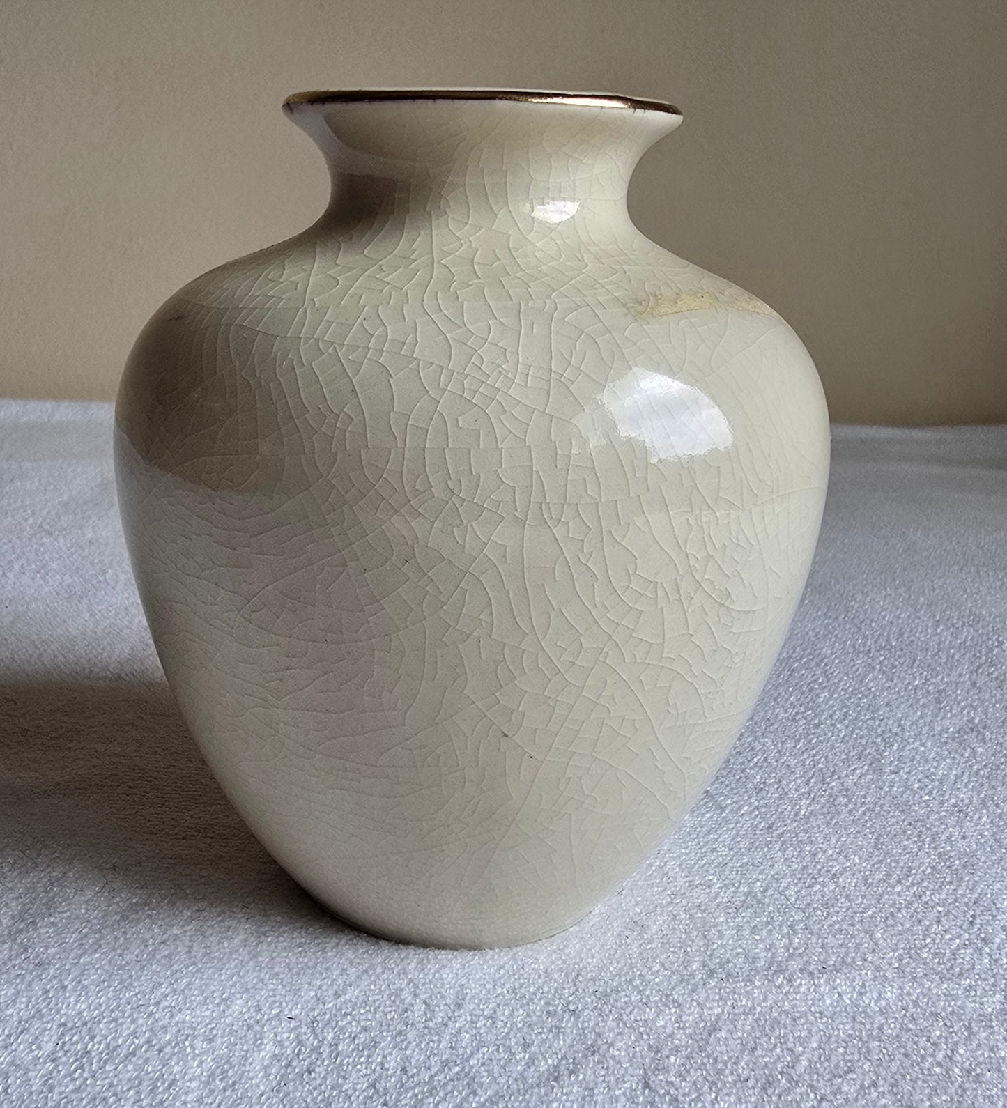 Vintage Hand Painted Porcelain Vase Asian Style Kutani Flower & Pheasant Birds Japanese