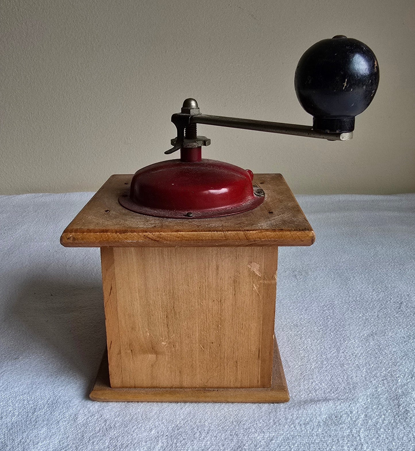 Vintage Rare Coff Wooden Manual Coffee Grinder 1960's Made in Italy