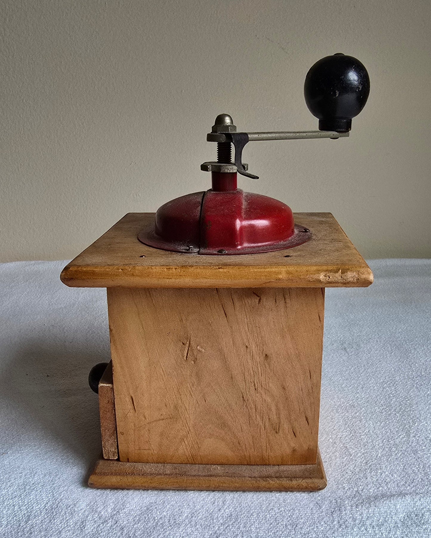 Vintage Rare Coff Wooden Manual Coffee Grinder 1960's Made in Italy