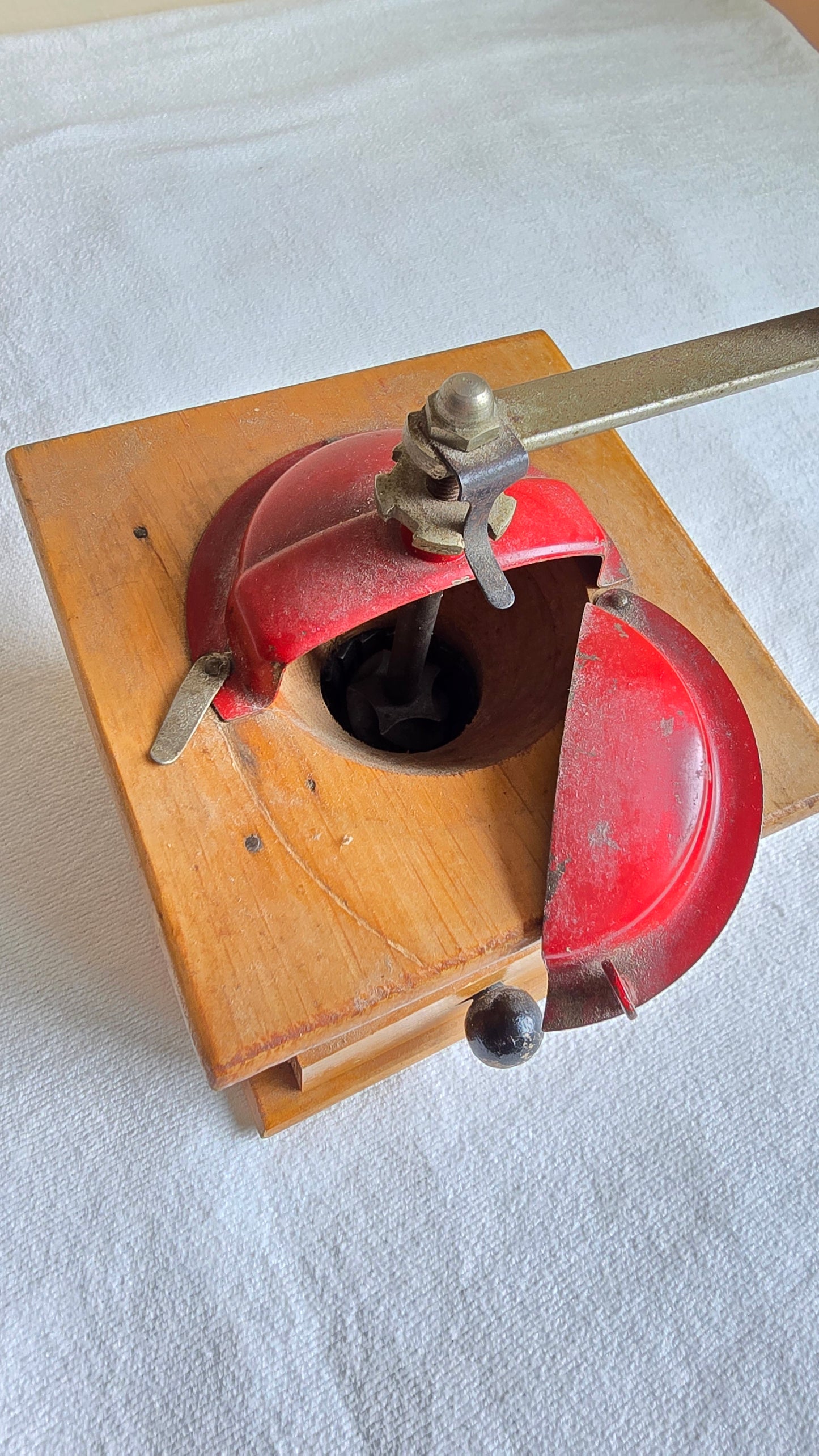 Vintage Rare Coff Wooden Manual Coffee Grinder 1960's Made in Italy