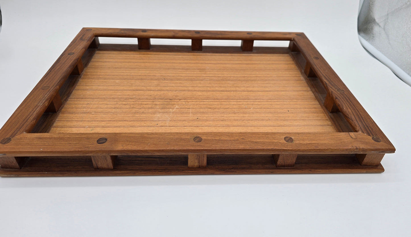 Vintage Dansk Teakwood Mid Century Modern Serving Tray