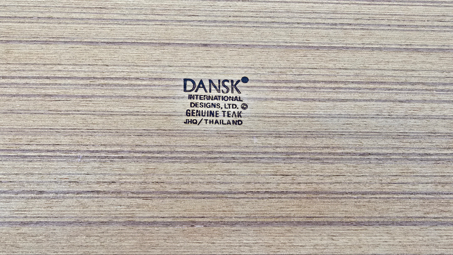 Vintage Dansk Teakwood Mid Century Modern Serving Tray