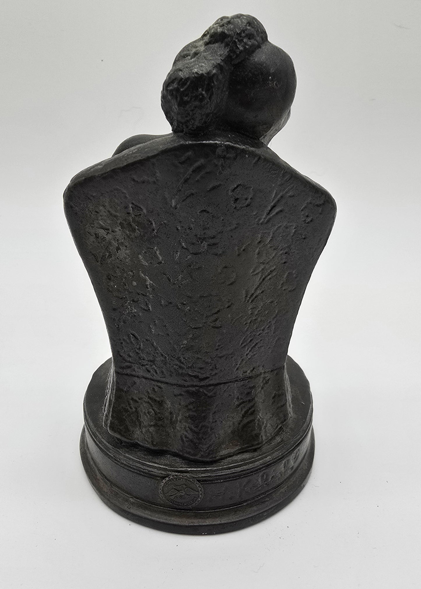 H. Kalish Fille et Chat Girl Woman Lady with Cat Bronze Statue