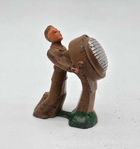 Vintage Barclay Manoil Lead Toy Soldier with Spotlight