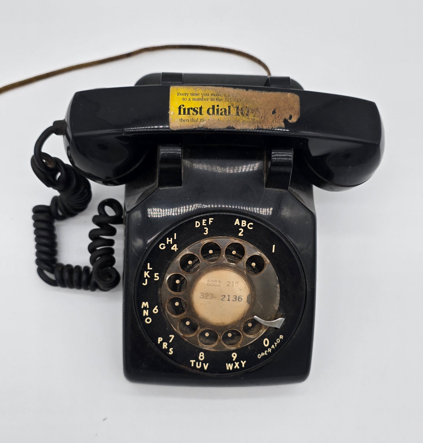 Vintage Bell System Black Rotary Phone with Western Electric G3 Handset