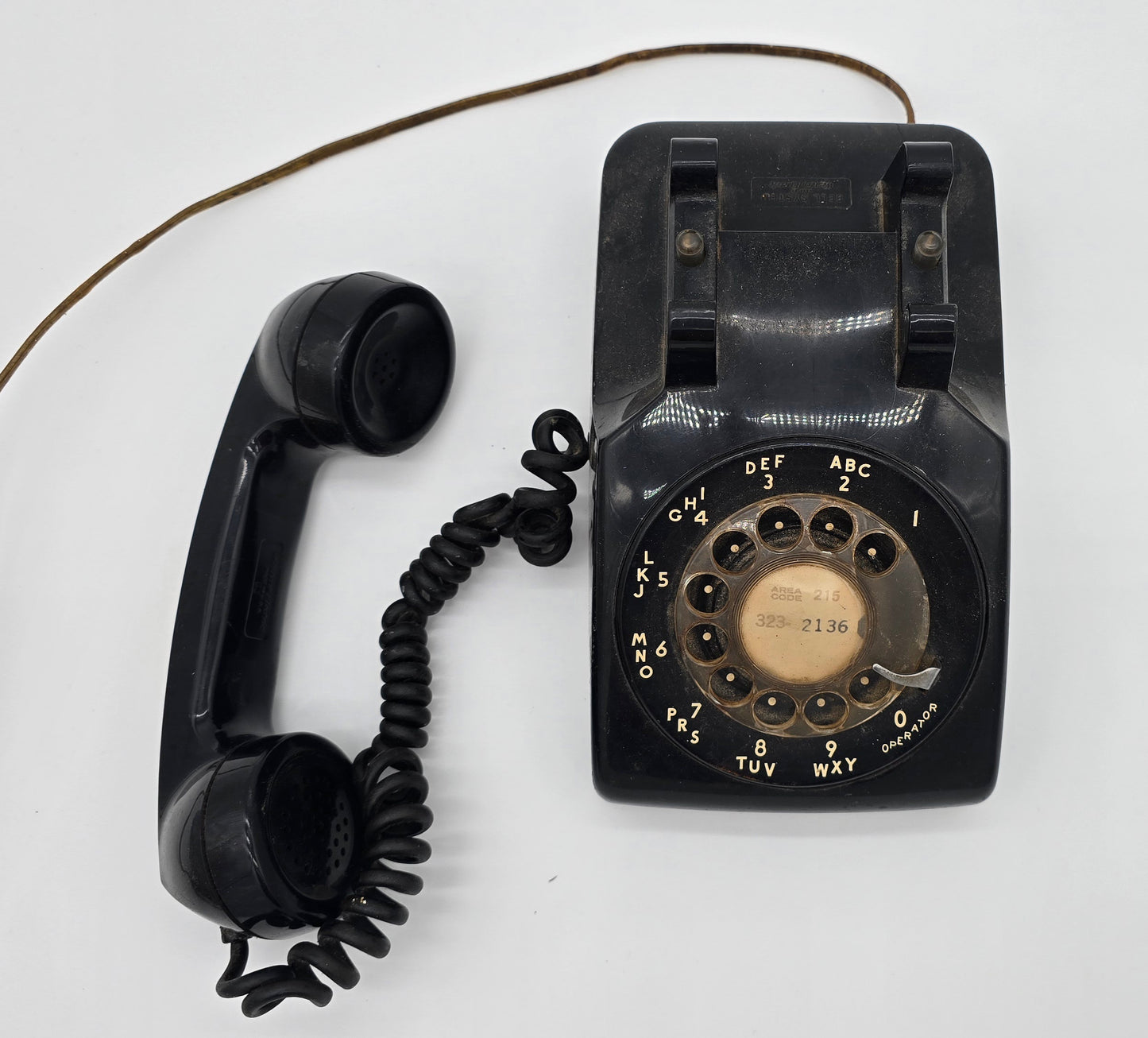 Vintage Bell System Black Rotary Phone with Western Electric G3 Handset