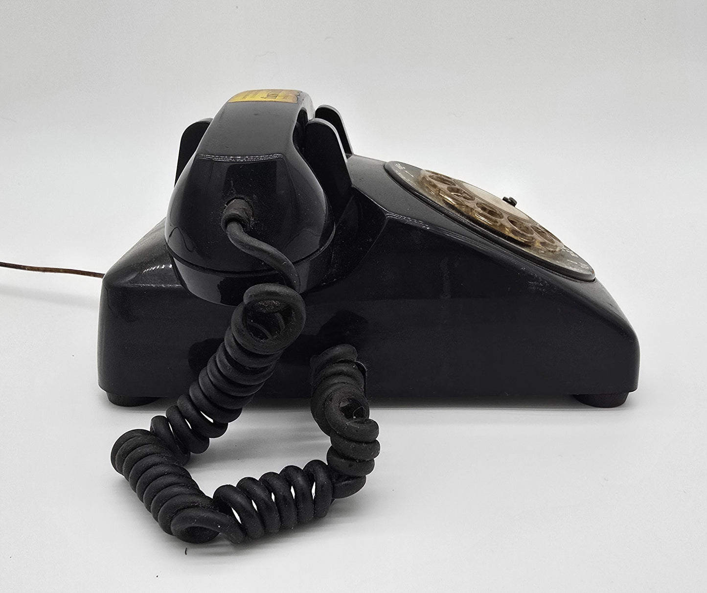 Vintage Bell System Black Rotary Phone with Western Electric G3 Handset