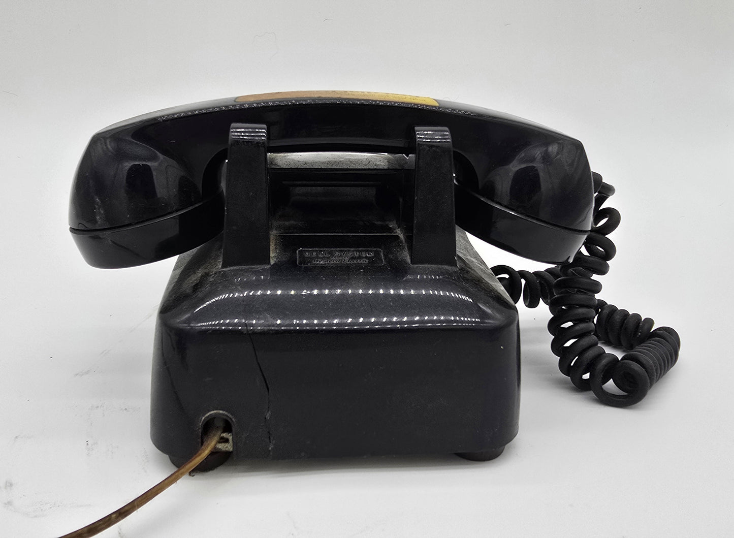 Vintage Bell System Black Rotary Phone with Western Electric G3 Handset