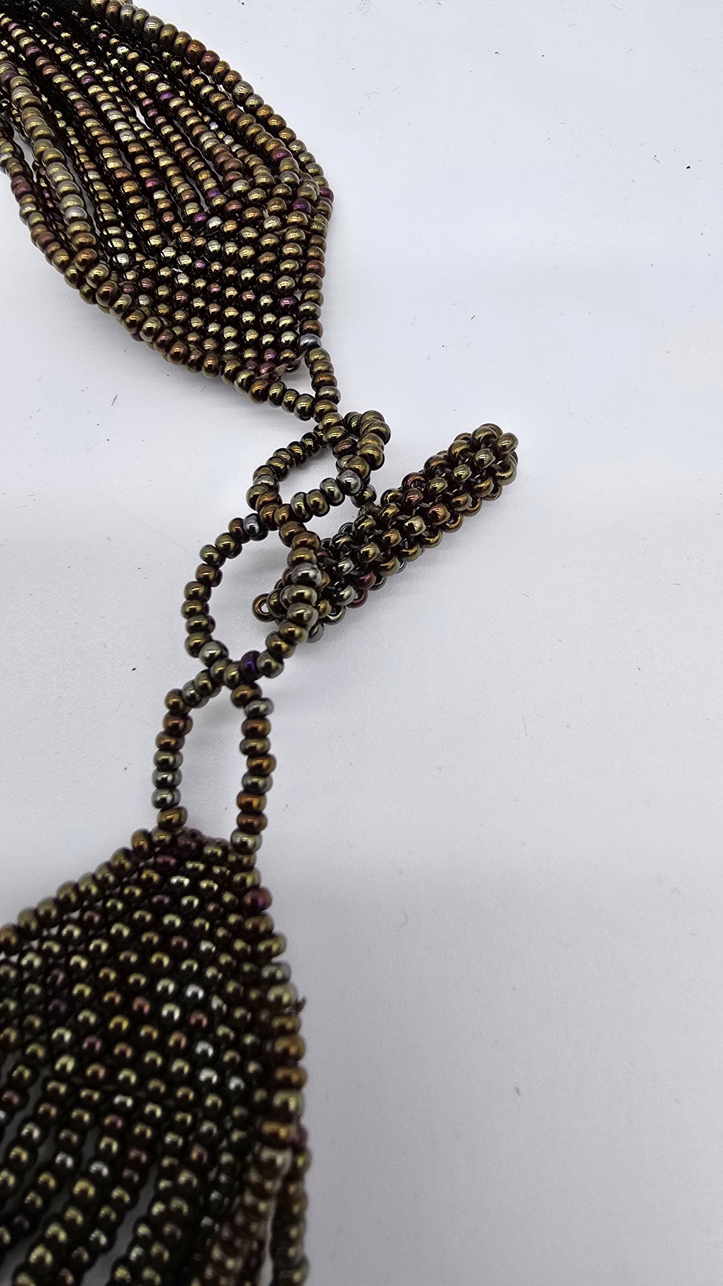 Vintage Zuni 15 Strand Turquoise Agate Beaded Necklace 15"