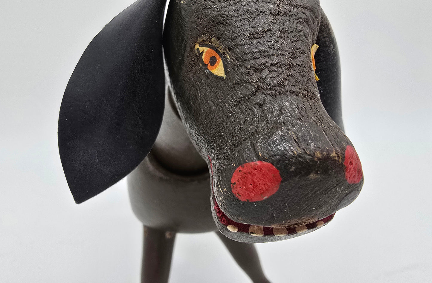 Antique German Schoenhut Humpty Dumpty Circus Wooden Poseable Toy Donkey