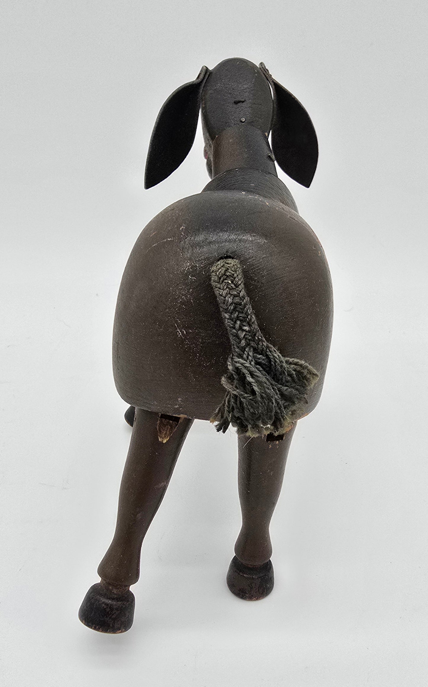 Antique German Schoenhut Humpty Dumpty Circus Wooden Poseable Toy Donkey