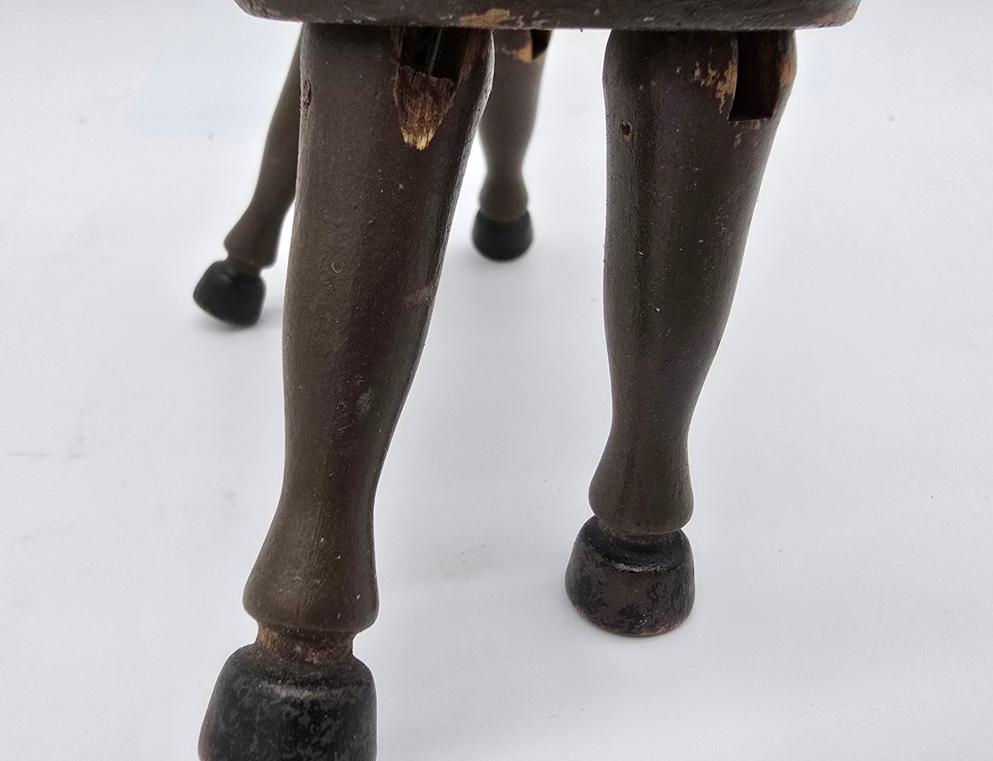 Antique German Schoenhut Humpty Dumpty Circus Wooden Poseable Toy Donkey