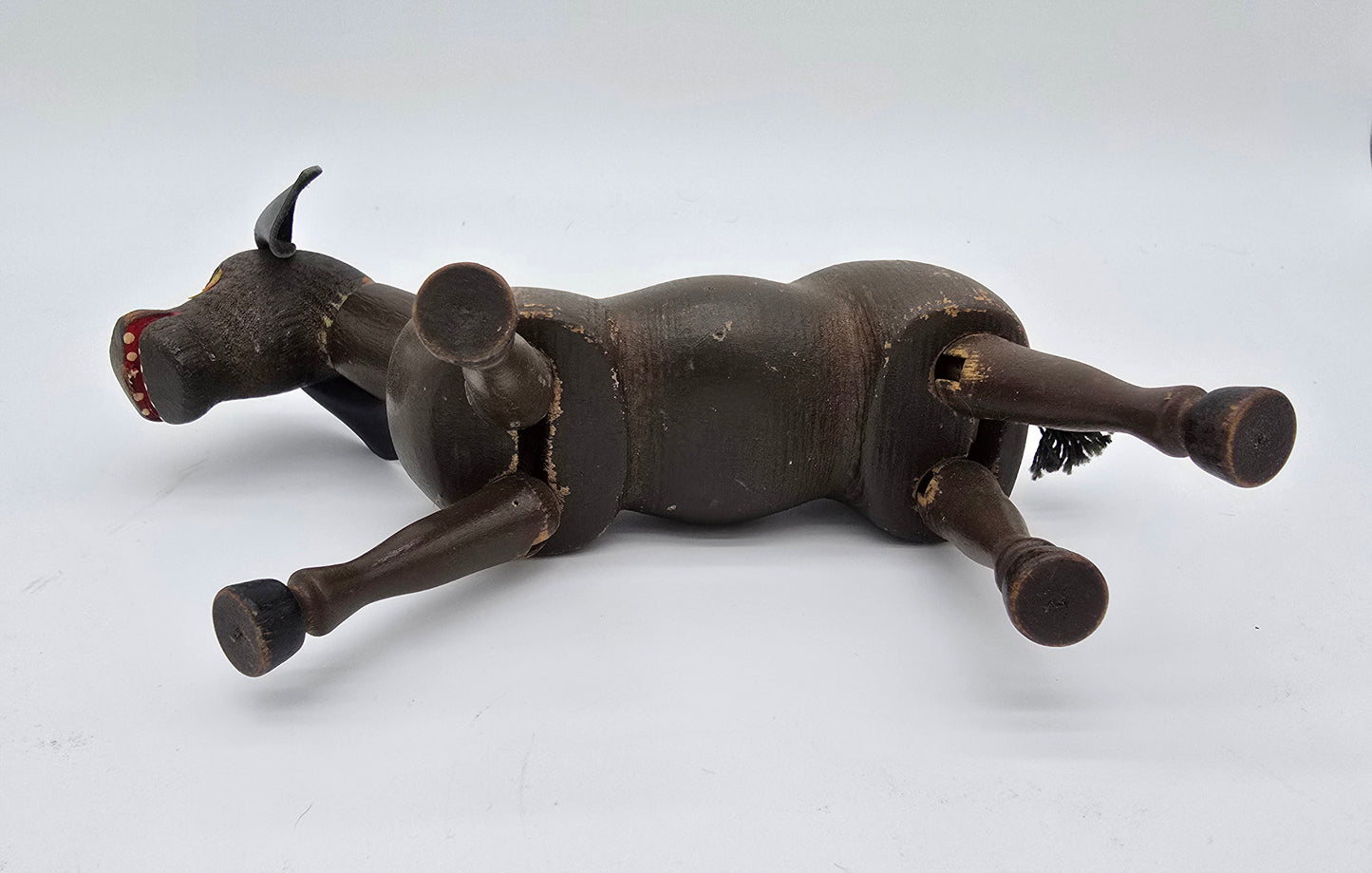 Antique German Schoenhut Humpty Dumpty Circus Wooden Poseable Toy Donkey
