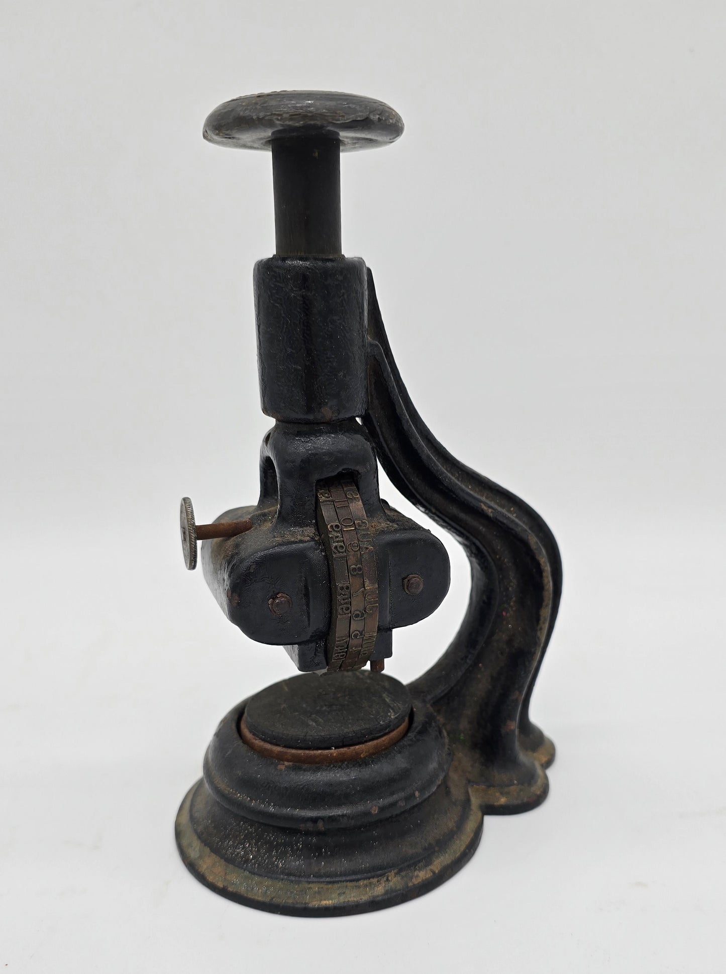 Antique Cast Iron Date Stamp Validator Machine 1941 - 1952