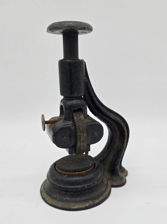 Antique Cast Iron Date Stamp Validator Machine 1941 - 1952