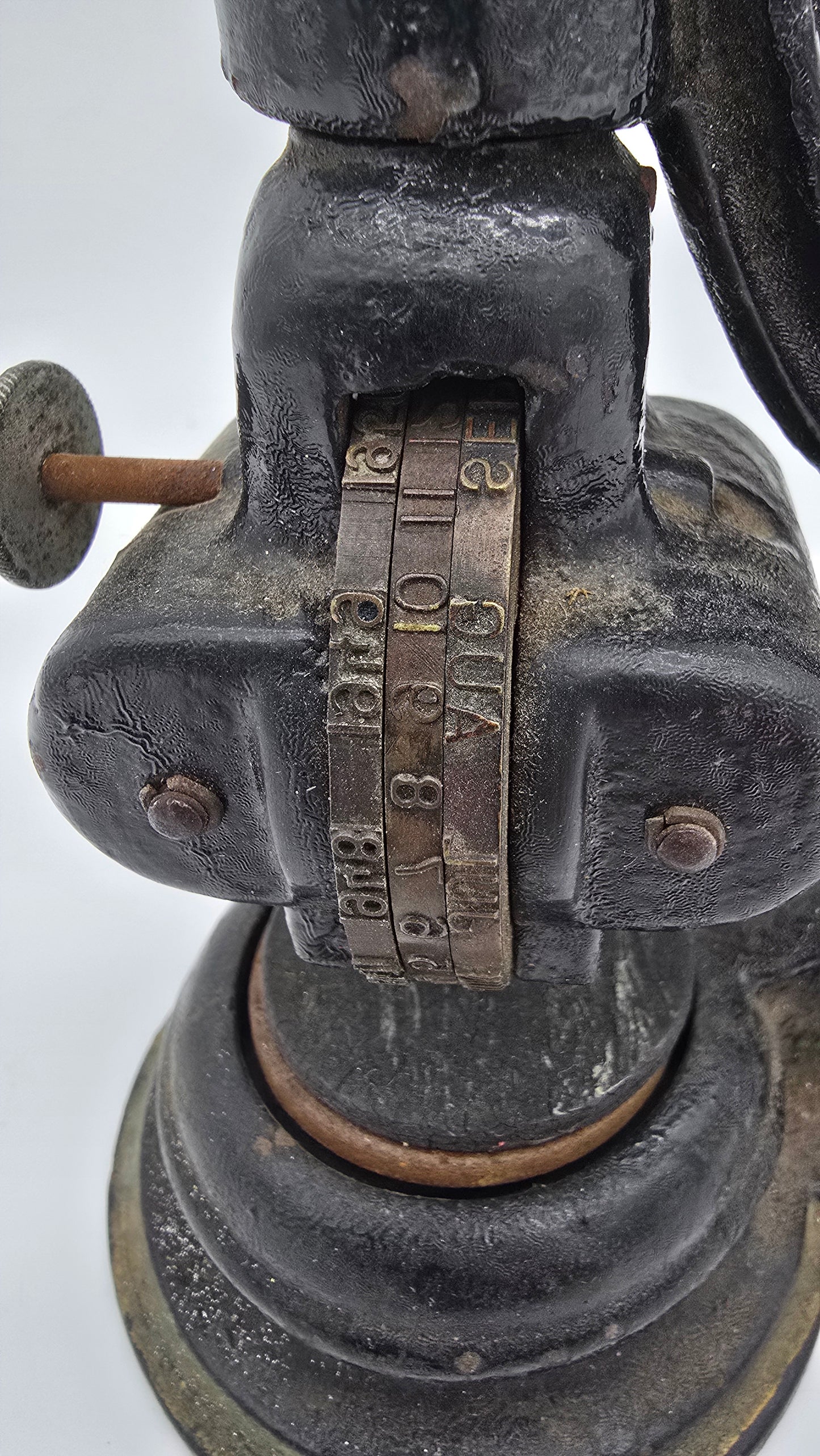 Antique Cast Iron Date Stamp Validator Machine 1941 - 1952