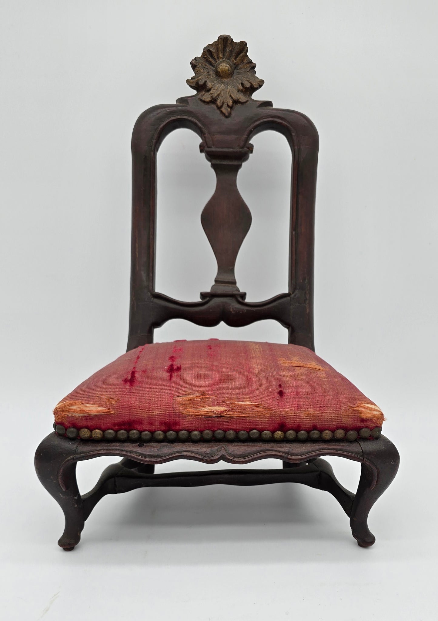 Antique Miniature Salesman Sample Baroque Queen Anne Side Chair