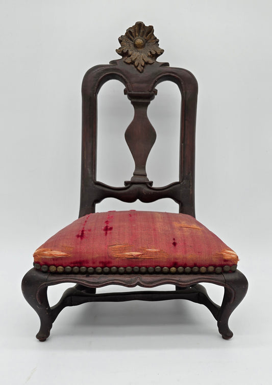 Antique Miniature Salesman Sample Baroque Queen Anne Side Chair