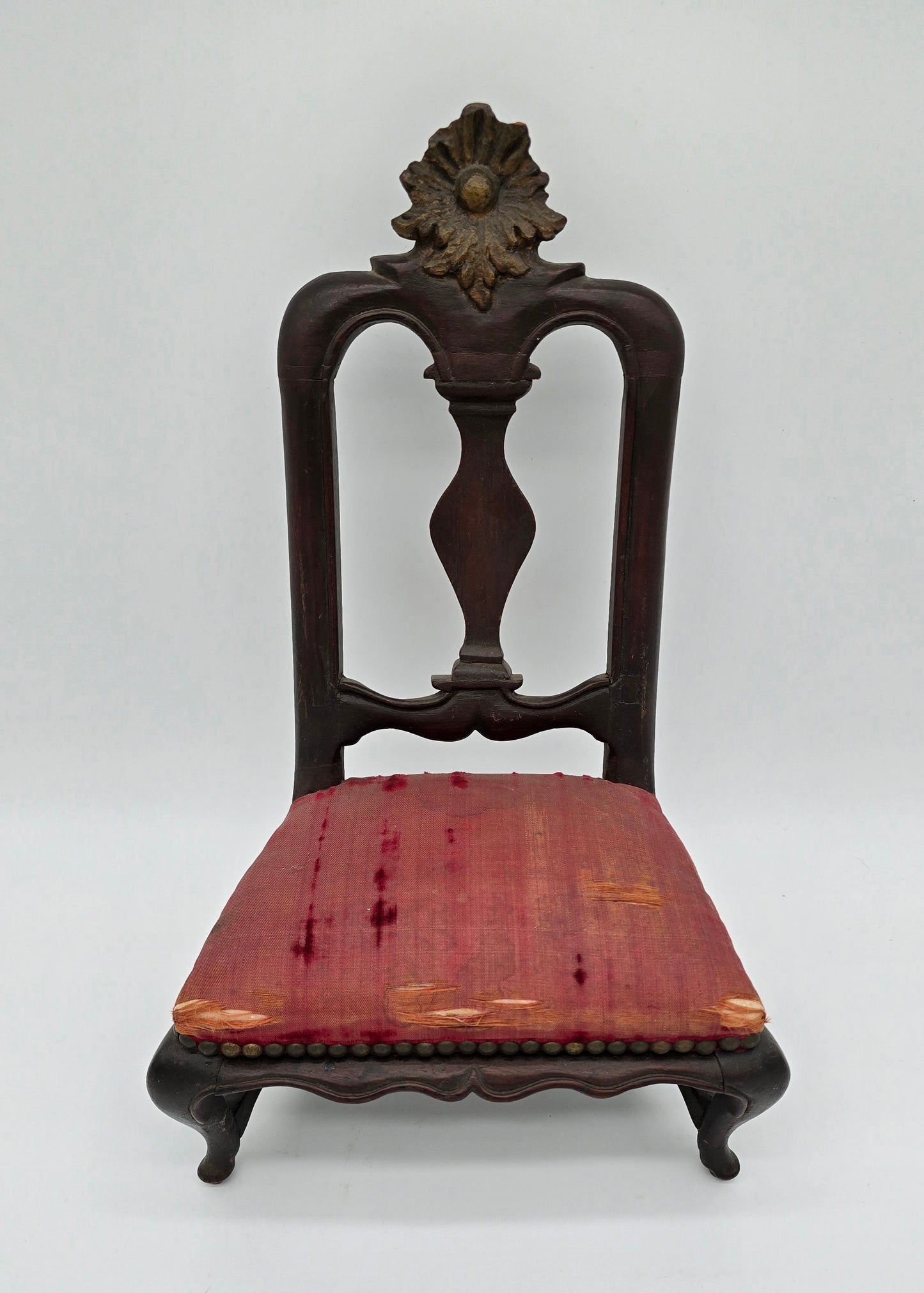 Antique Miniature Salesman Sample Baroque Queen Anne Side Chair