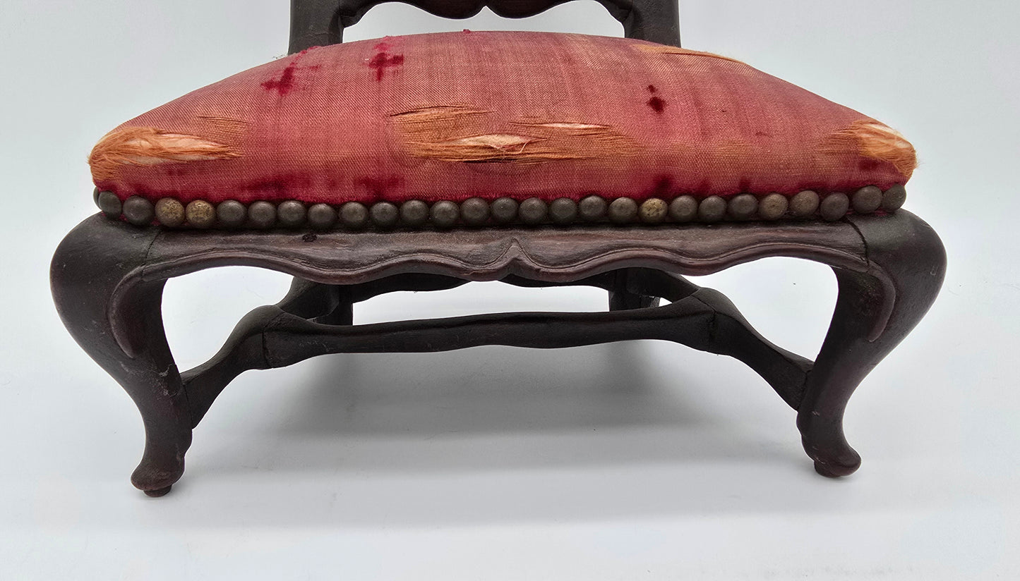Antique Miniature Salesman Sample Baroque Queen Anne Side Chair