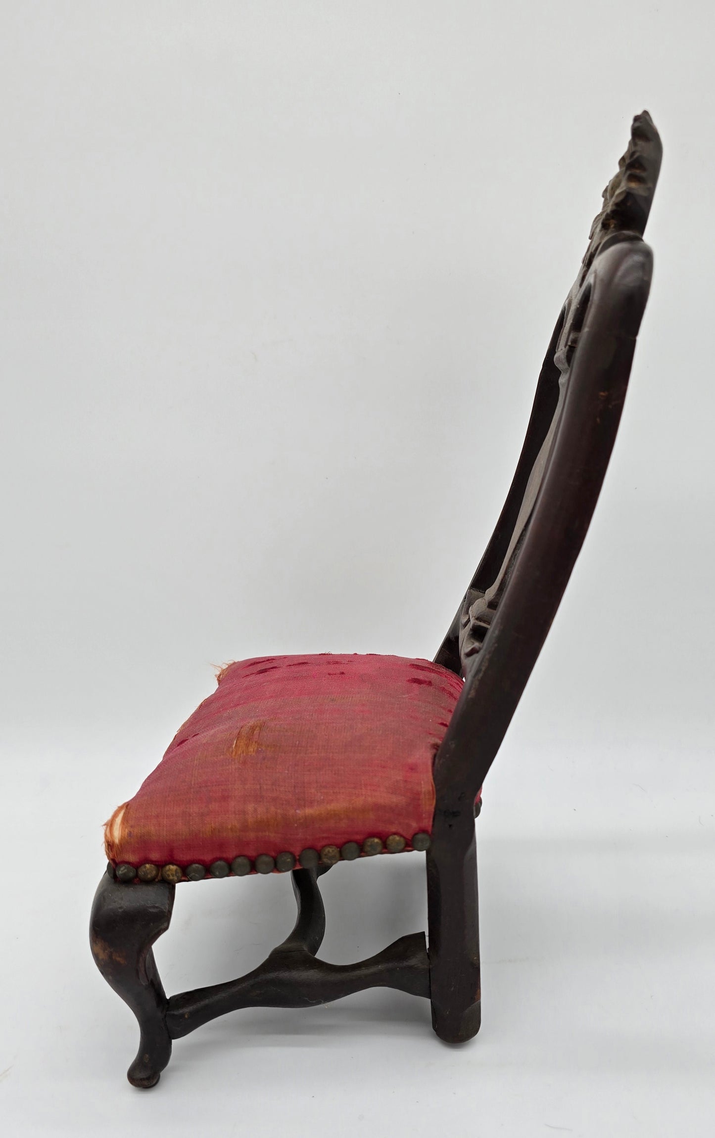 Antique Miniature Salesman Sample Baroque Queen Anne Side Chair