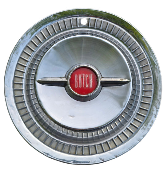 vintage buick  roadmaster hubcap with spinner