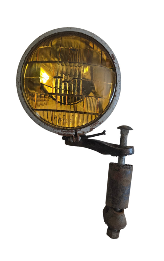 vintage dietz no. 909 amber fog lamp