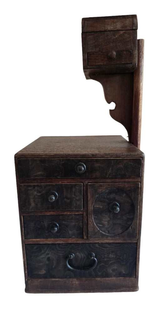 vintage japanese tansu sewing box cabinet chest