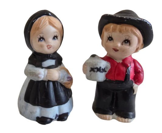 vintage lego porcelain amish boy and girl