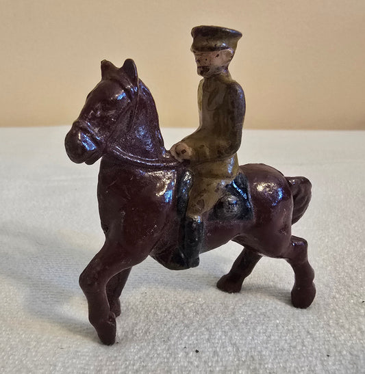 vintage manoil barclay lead toy soldier on horse