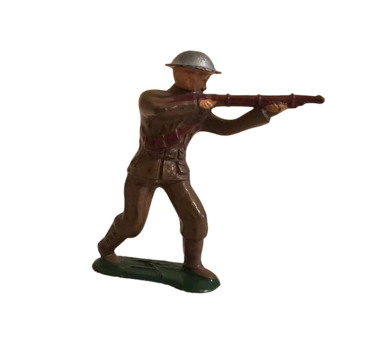 vintage manoil barclay lead toy soldier with rifle